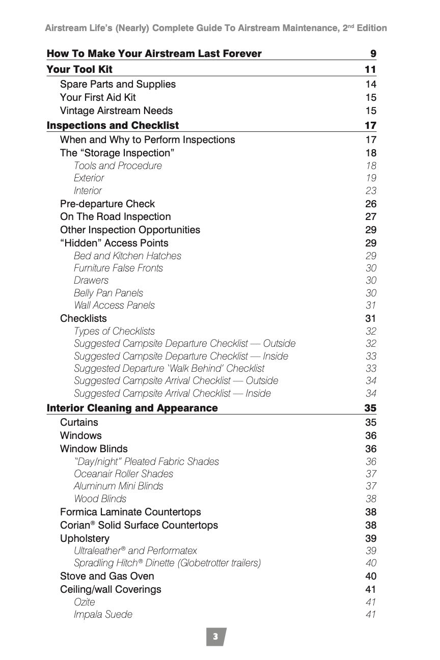 The (Nearly) Complete Guide to Airstream Maintenance, 2nd edition