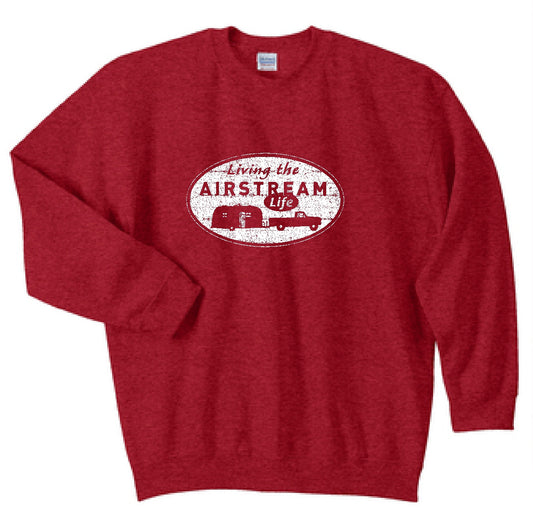 "Living the Airstream Life" Unisex Classic Fleece Sweatshirts (Clearance)