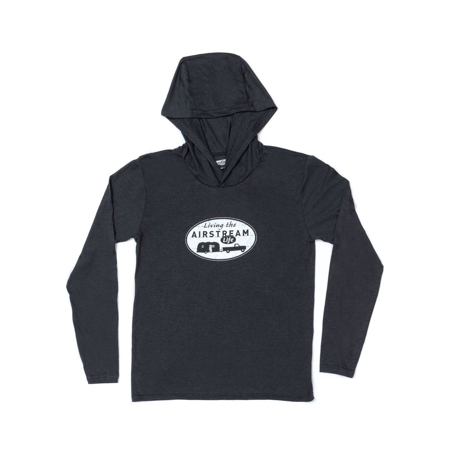 "Living the Airstream Life" Long Sleeve, Hooded Tee (Clearance)
